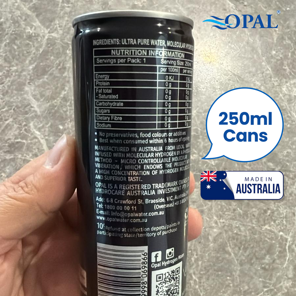Hydrogen Water Cans 250ml - Premium Hydrogen Enriched Water